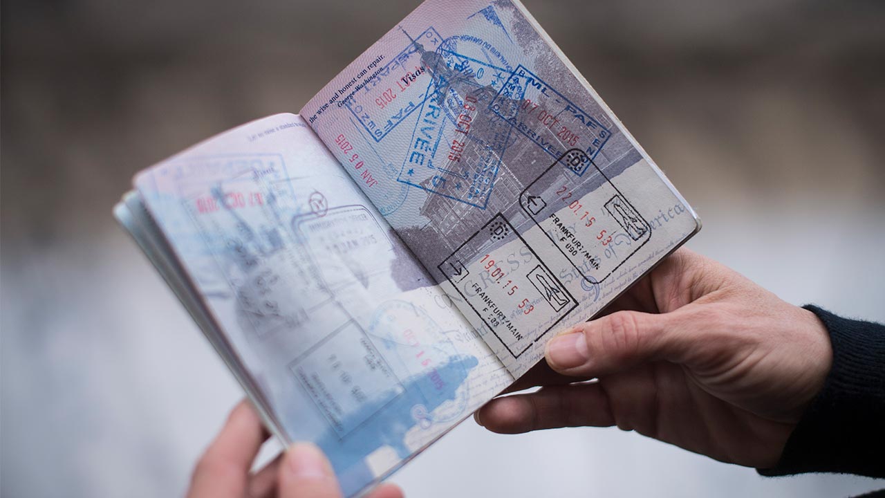 A well-stamped passport