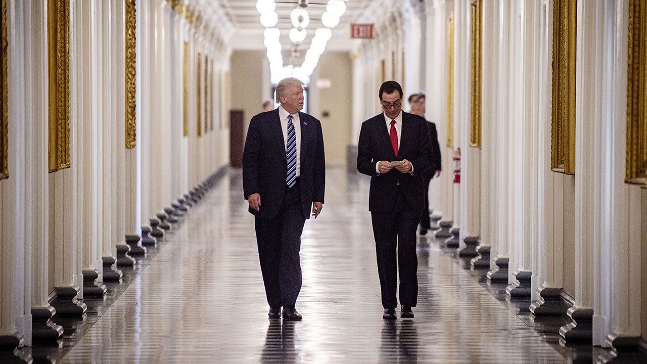 President Donald Trump and Treasury Secretary Steve Mnuchin