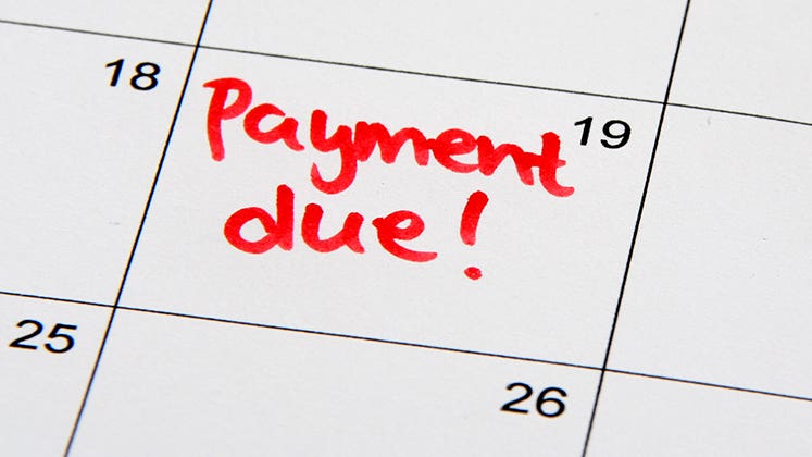 Payment due © Marcee Stachel-Williamson/Shutterstock.com
