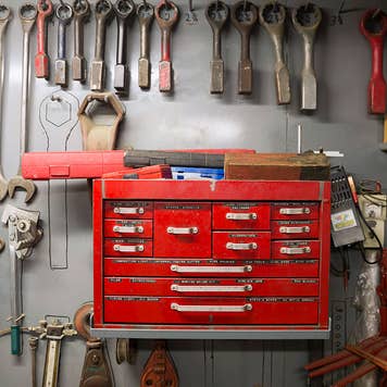 toolbox and tools