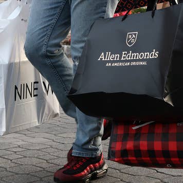 Man with shopping bags