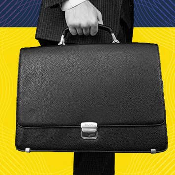 Man holding briefcase