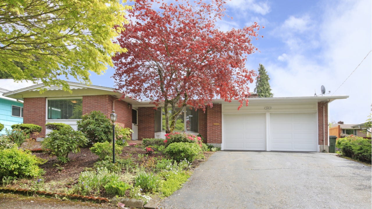A single-family ranch-style home with attached garage
