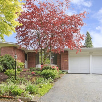 A single-family ranch-style home with attached garage