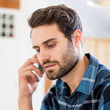 Man talking on phone
