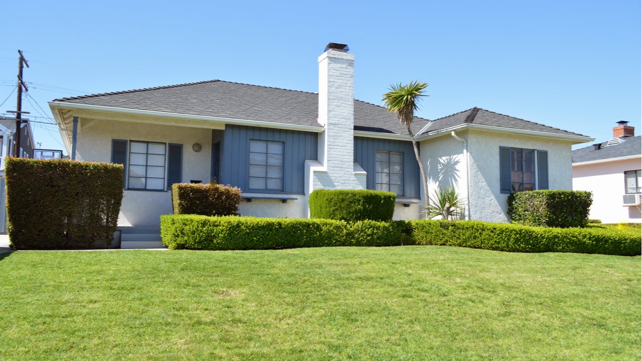A single-family one-story home in Los Angeles, California