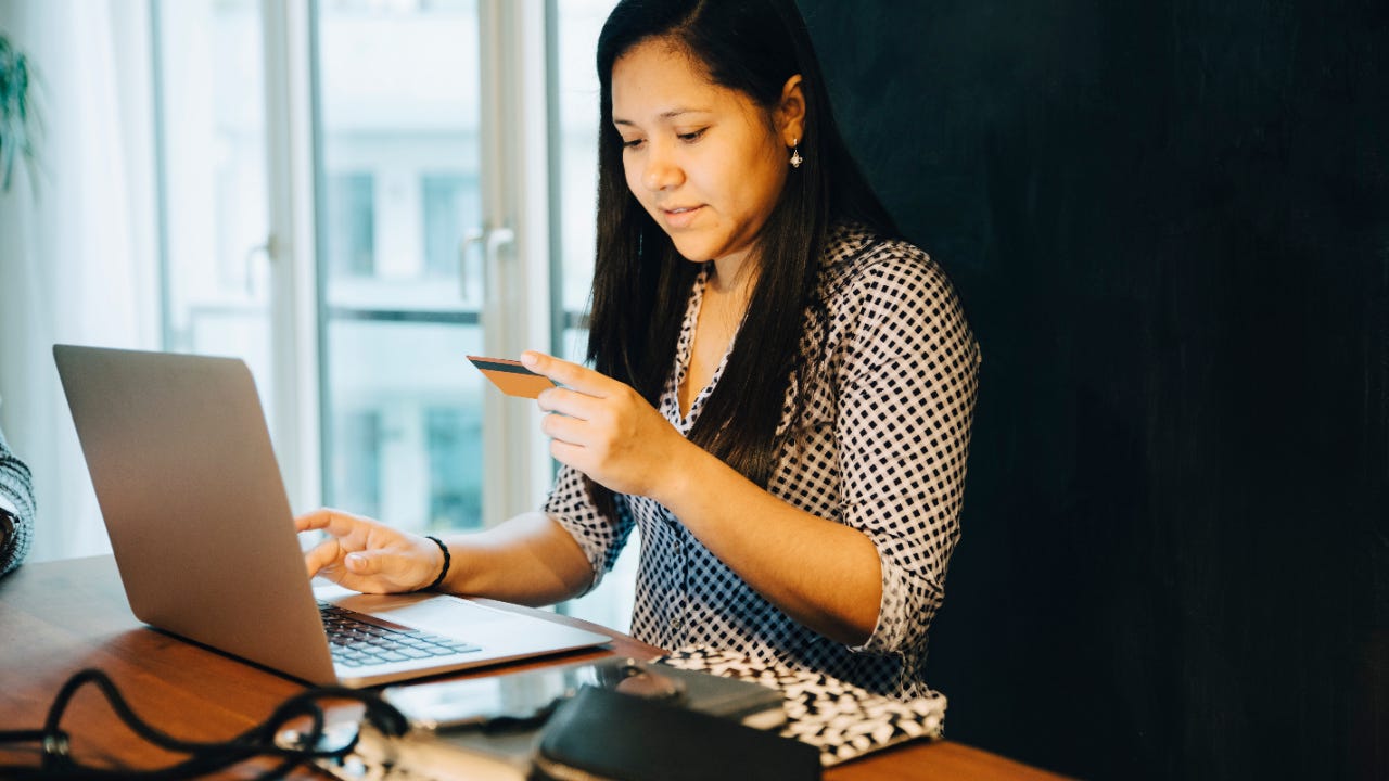 Person sitting at computer