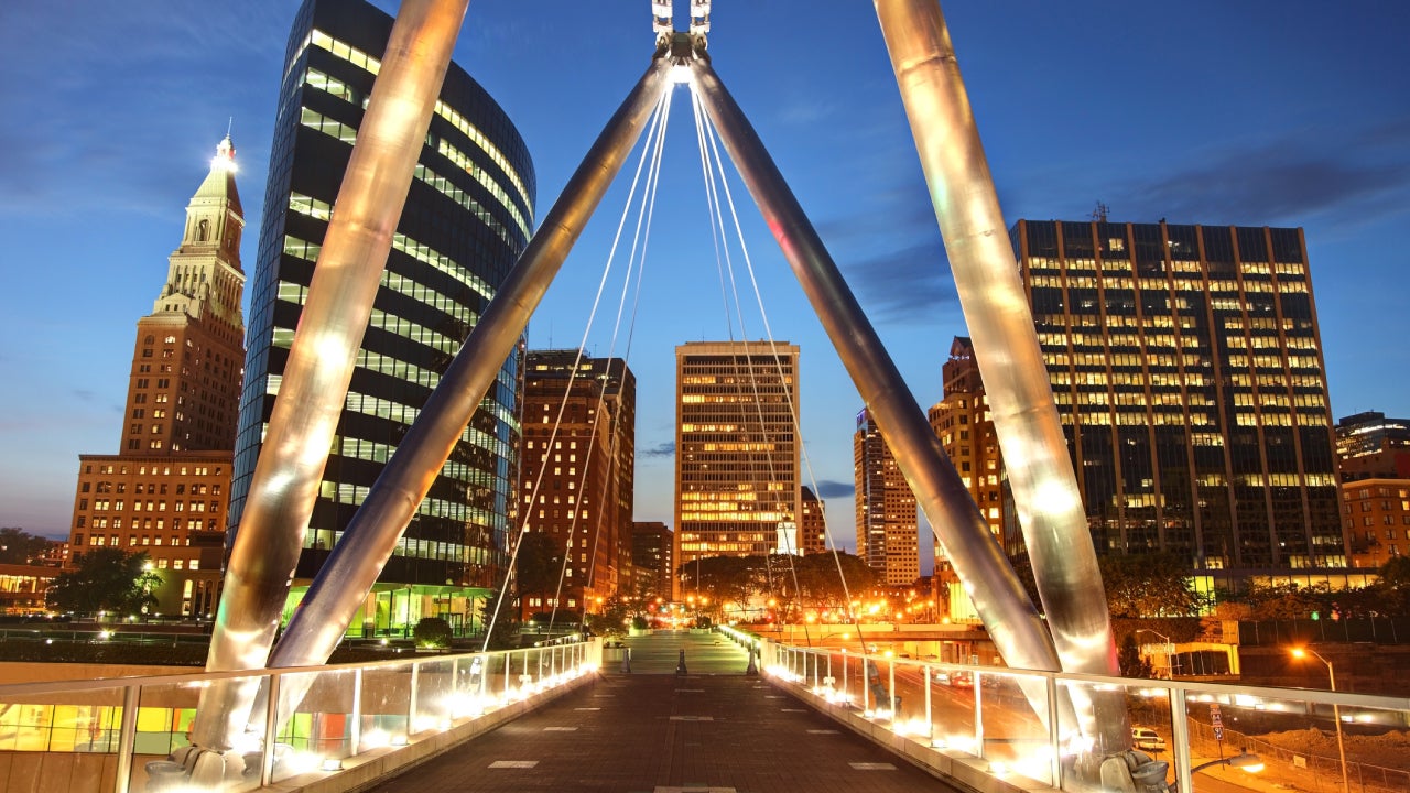 Iconic bridge in Hartford