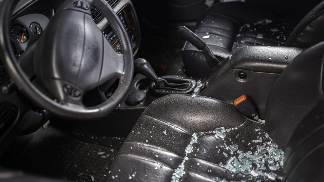 Car Window Smashed By A Thief