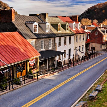 High Street in Harpers Ferry, West Virginia