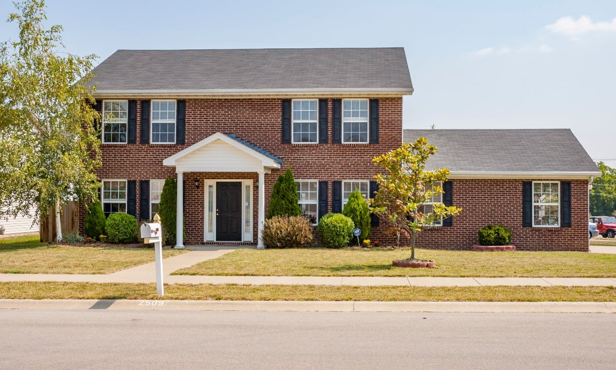Brick two-story single-family home