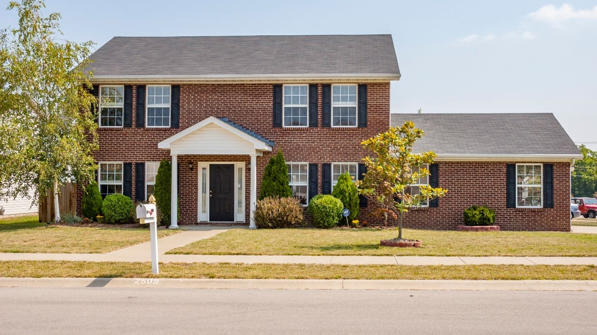 Brick two-story single-family home
