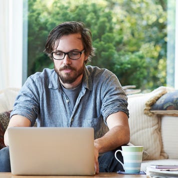 Person on their laptop working
