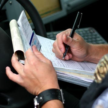 Police Officer Writing Ticket