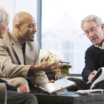 Senior Couple Meeting with Financial Advisor