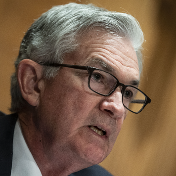 Federal Reserve Chairman Jerome Powell speaks to lawmakers at a testimony