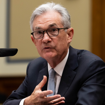 Federal Reserve Chair Jerome Powell speaks to lawmakers during a testimony.
