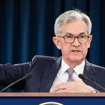 Federal Reserve Chair Jerome Powell speaks at a post-Federal Open Market Committee press conference