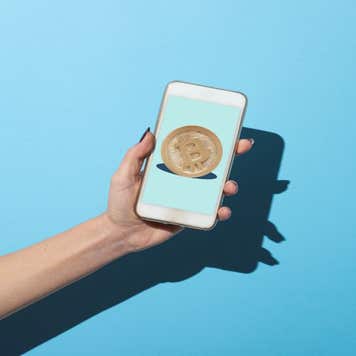 Phone with cryptocurrency