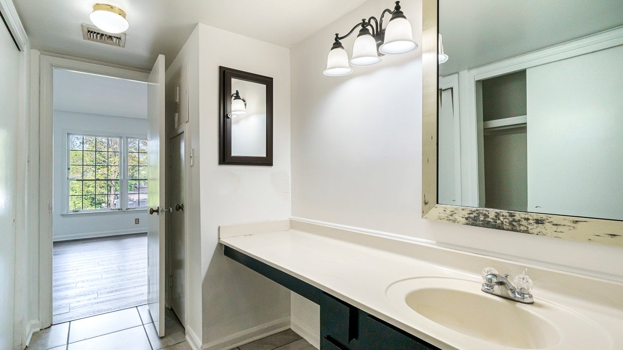 A newly remodeled bathroom