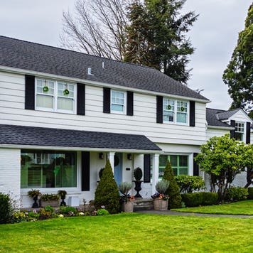 A single-family Colonial-style home