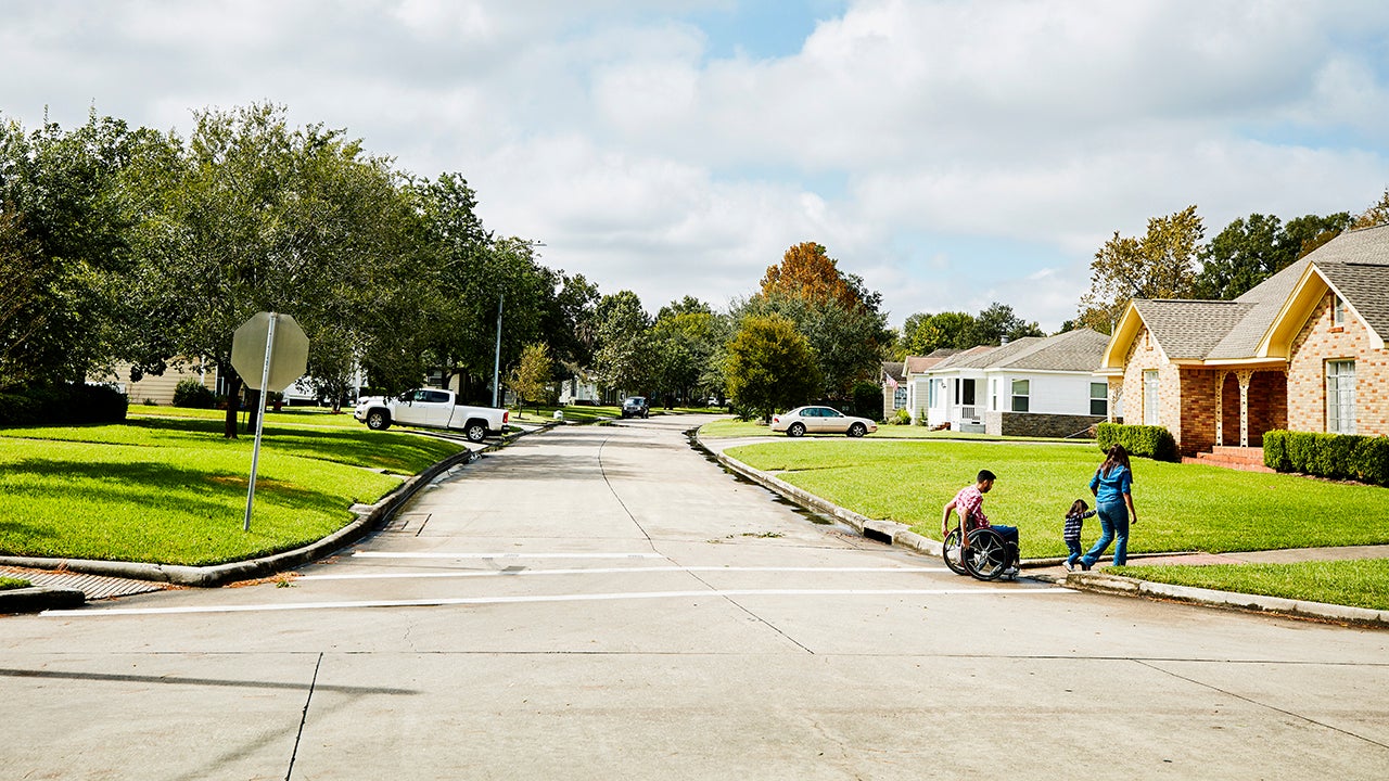 suburban neighborhood in texas