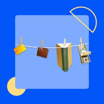 design image of a clothesline with books hanging