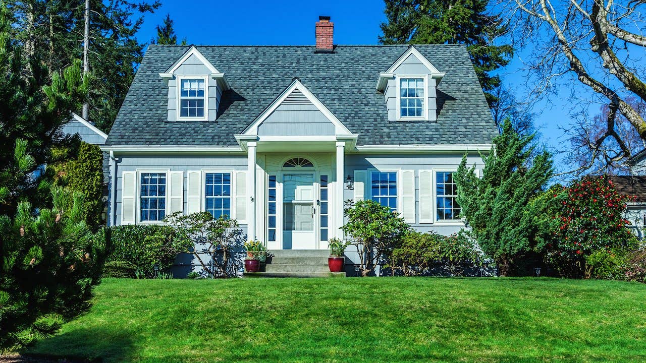 A home surrounded by greenery