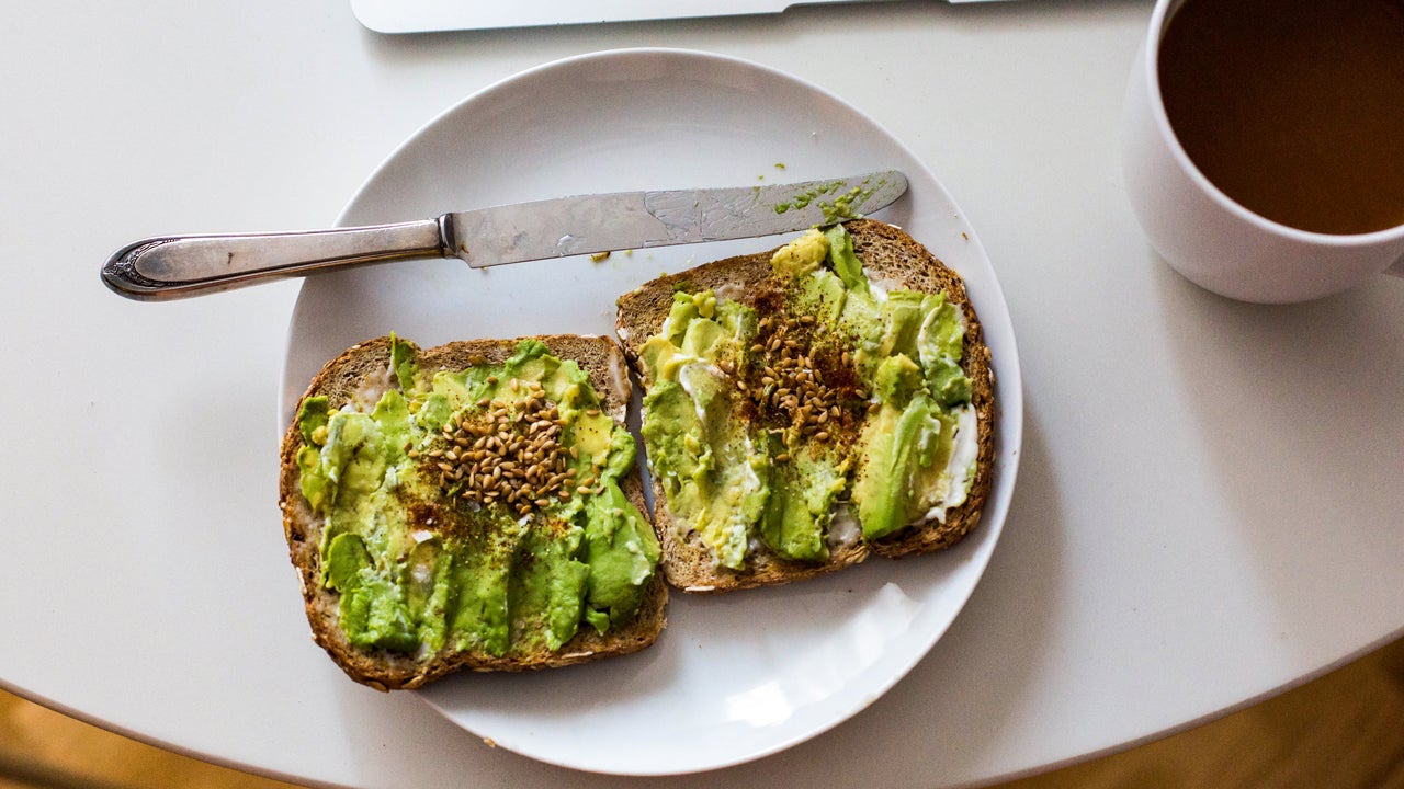avocado toast on a plate