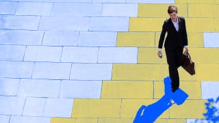 Illustration of worker with a brief case