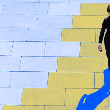 Illustration of worker with a brief case