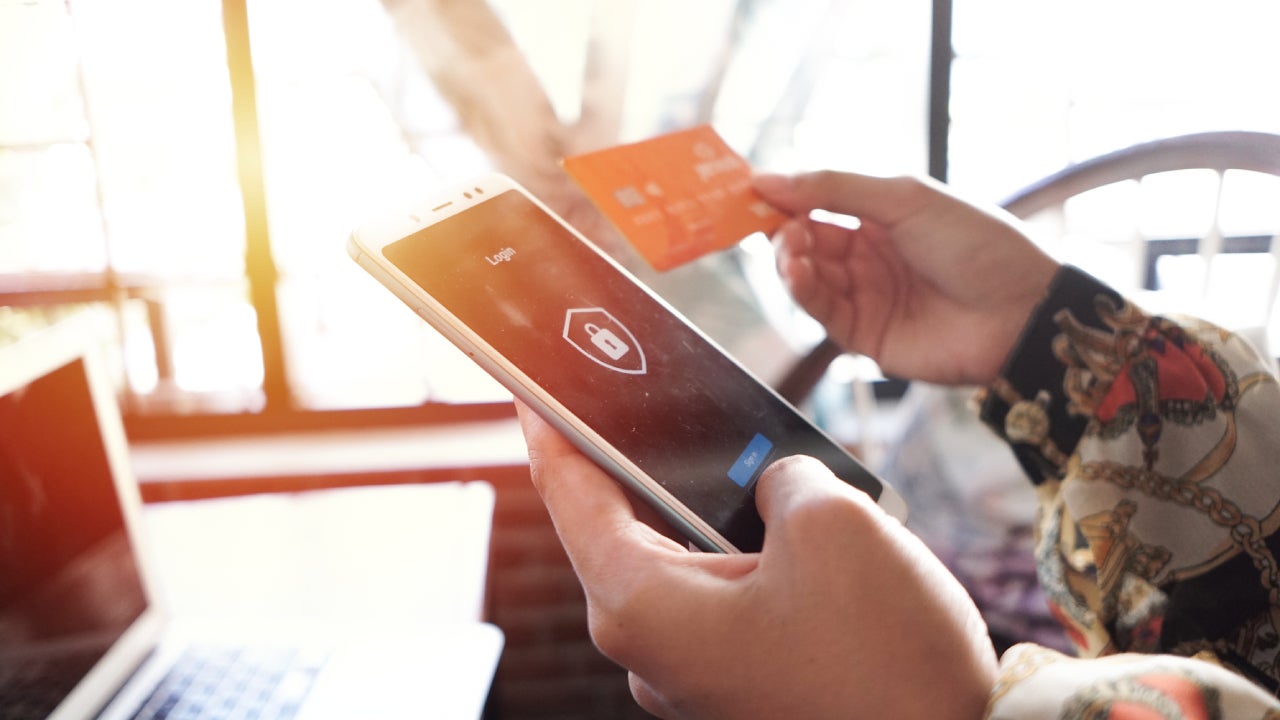 Logging in Online Security System in Mobile App On Smartphone