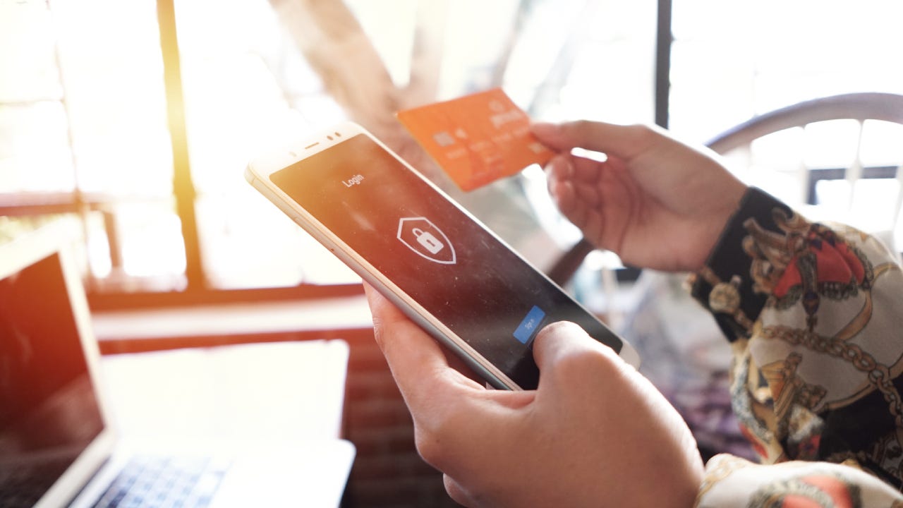 Logging in Online Security System in Mobile App On Smartphone