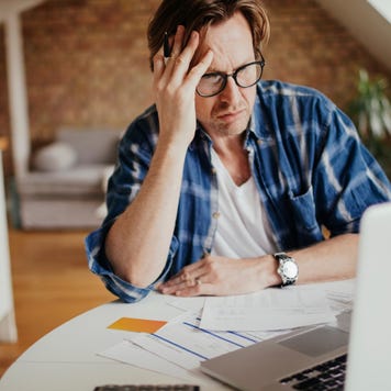 Photo of a man going through financials problems