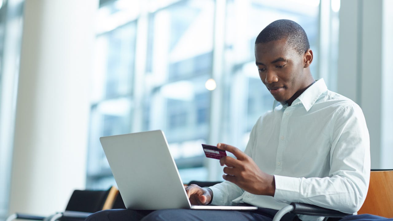 Man on laptop working