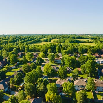 Aerial view of a Springfield Missouri Subdivision