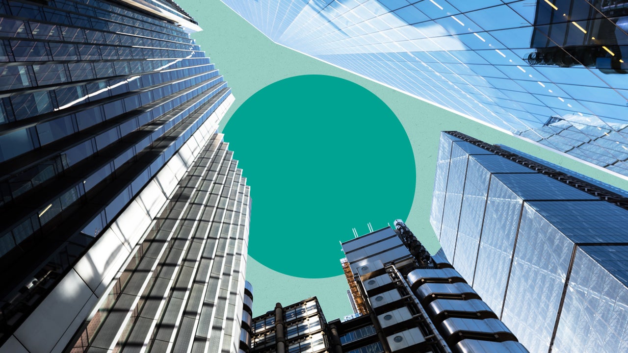 artistic rendition of skyscrapers