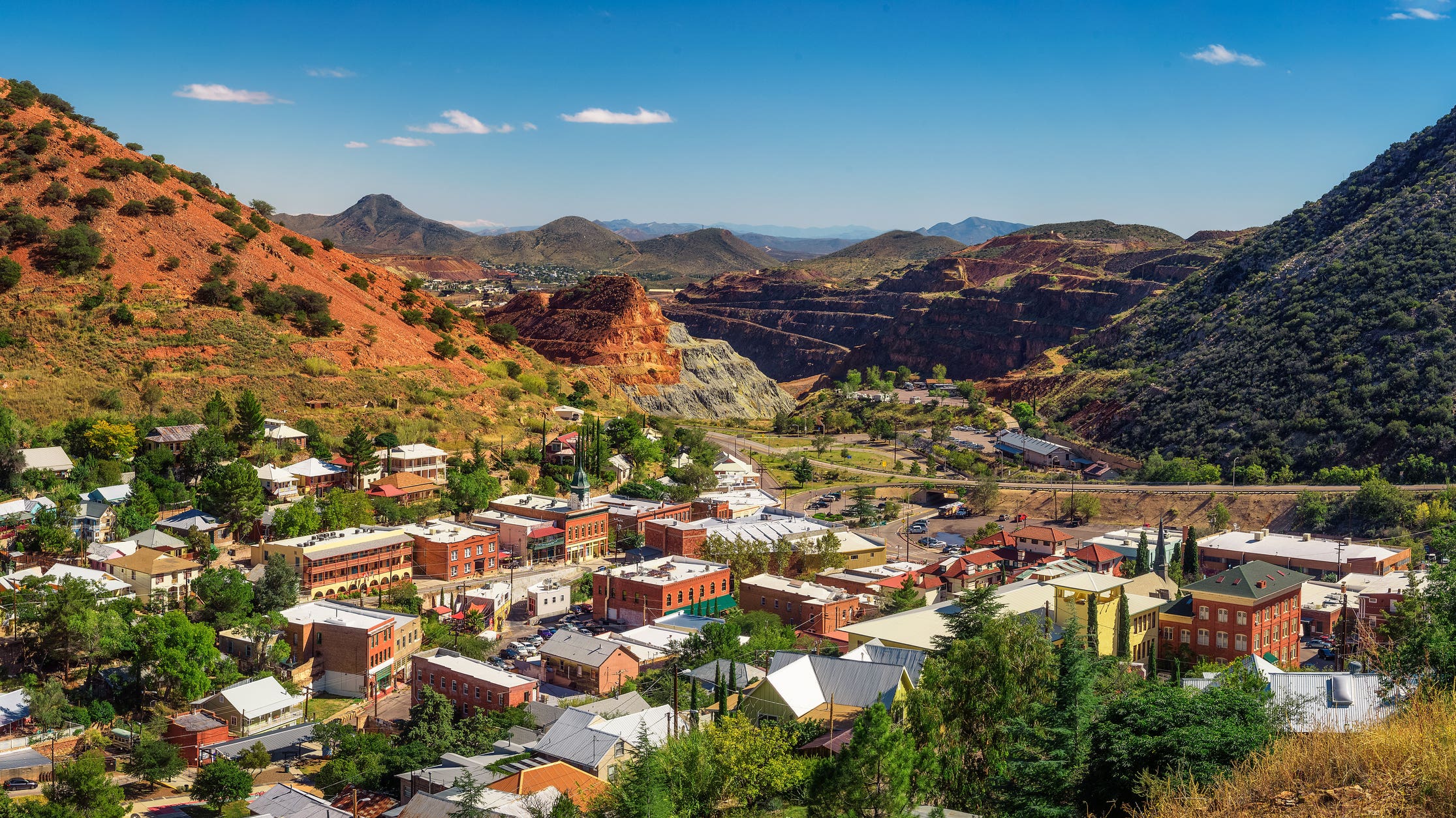 we buy houses companies in arizona - aerial view of Bisbee