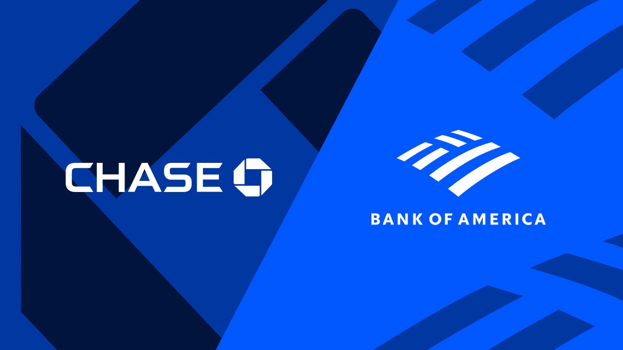 Chase and Bank of America logos