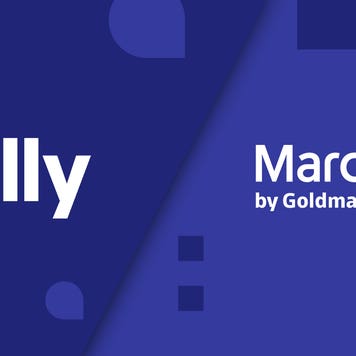 Ally Bank and Marcus Bank logos side by side