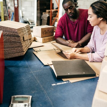 Two small business owners apply for funding.