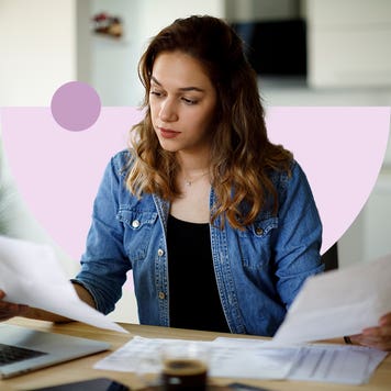 Person reviewing their insurance claims.