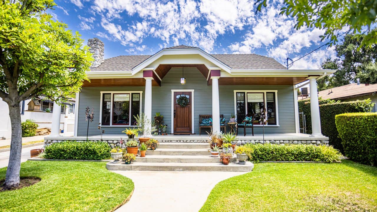 A 1923 Craftsman Bungalow Home with a fresh coat of paint