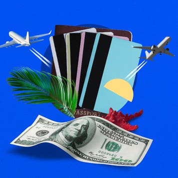 Graphic illustration of credit cards