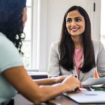 Women meeting in business office