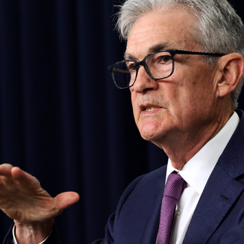 Federal Reserve Bank Chair Jerome Powell at the Fed's post-meeting press conference
