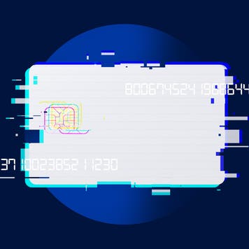 Design image of a virtual credit card