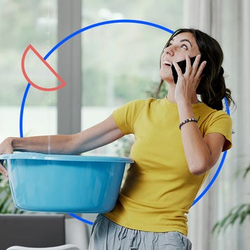 Person doing the laundry.