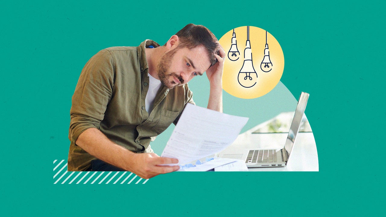 A man reviewing documents