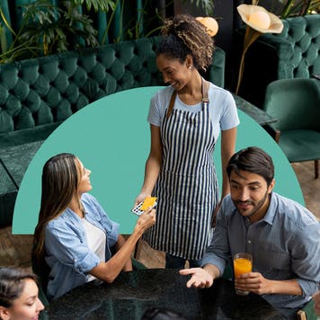 design image of people enjoying a night out dining out